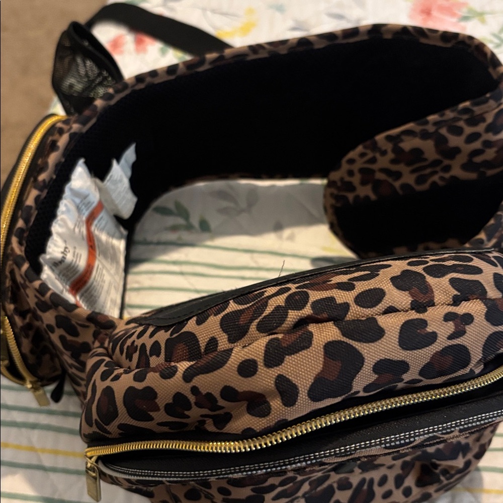 Tushbaby Leopard Print Backpack - Picture 3 of 6
